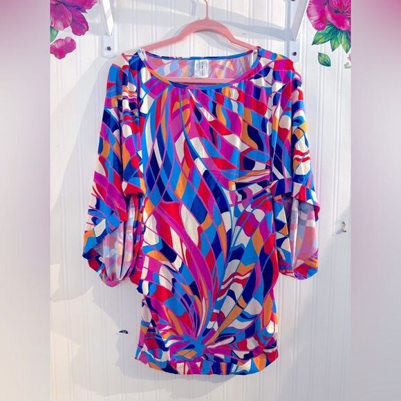 Trina Turk Rio Tunic Swim Cover Up Sz S - Picture 2 of 10